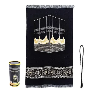 Portable Travel Prayer Mat Set Washable Polyester Prayer Rug for Muslims