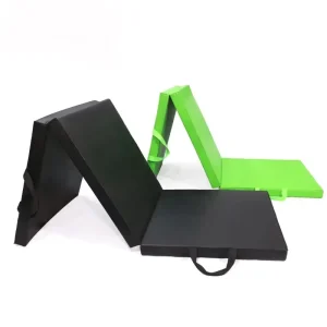 Portable Tri Fold Gymnastics Mats Custom Logo PVC & EVA Foam Gym Mat with PU for Gym & Training