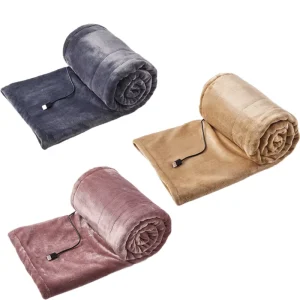 Portable USB Electric Heating Blanket Machine Washable Electric Camping Car Throw Bed Warmer