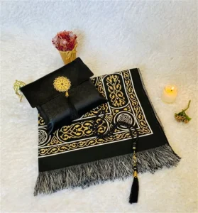 Pouch & Prayer Rug Gift Set Prayer Rug Prayer Mat Sejadah Janamazi Islamic Products From Turkey