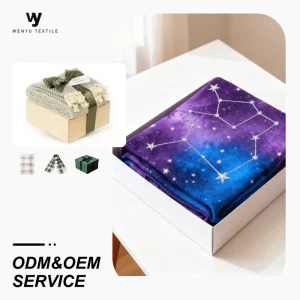 Practical Custom Design Jacquard Polyester Tapestry Woven Blanket With Quality