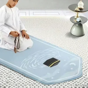 Prayer Designs Soft Flannel Sejadah Rug Islamic Foam Prayer Carpet 6mm Thickness Sponge Polyester Prayer Rug Kids Worship Mat