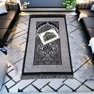 Prayer Mat Gift Set 3 Piece Prayer Rug Prayer Beads Multi Colors Travel Portable Islamic Prayer Kit for Worship