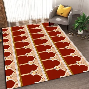 Prayer Mat Printed Crystal Velvet Carpet for Living Room