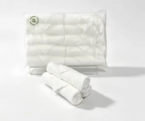 Pre-Rolled Disposable Microfiber Hand Towel Super-Absorbent Quick-Dry 22x22cm