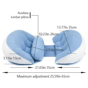 Pregnancy Comfort Washable Lightweight U Shaped Body Pillow Maternity Back Support and Belly Cushion for Side Sleeping
