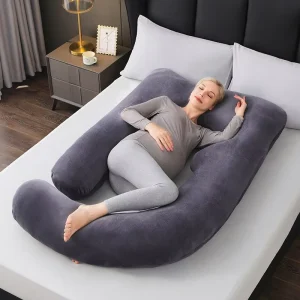 Pregnancy Maternity U Shaped Pillow for Side Sleeping and Waist Support