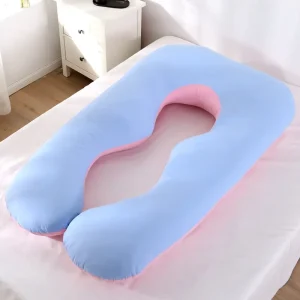 Pregnancy Nursing U Shape Pillow 100% Bamboo Fiber Memory Foam Maternity Baby Comfort Total Body Support 11 Colorways