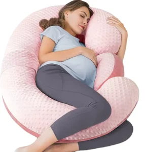 Pregnancy Pillow C Shape Maternity Pillow Machine Washable Cover Pillow for Sleeping Support for Back Hips Legs Belly