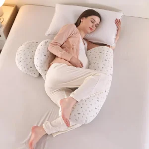 Pregnancy Pillow Full Body Maternity Pillow Sleeping Support Cotton Adjustable H Shaped Nursing Cushion Belly Back Hip