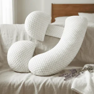 Pregnancy Pillow Full Body Maternity Support Washable Removable Cover Belly Back Hip Leg Side Sleeping Comfort Cushion