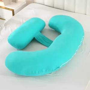 Pregnancy Pillow J Shaped Full Body Pillow with Velvet Cover Maternity Pillow for Pregnant Women