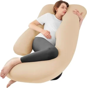 Pregnancy Pillow U Shaped Cooling Full Body Sleeping Pillow with Removable Cover for Pregnant Women