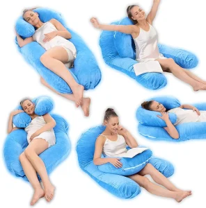 Pregnancy Pillow U shape Full Body Maternity Pillow for Pregnant Women U shaped comfort Pillow With Zipper