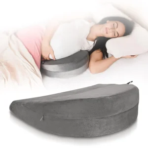 Pregnancy Pillow Wedge for Maternity Memory Foam Maternity Pillows Support Body Belly Back Knees