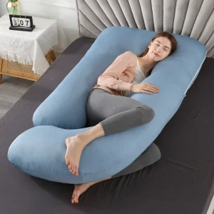 Pregnancy Pillows U Shaped Full Body Maternity Pillow with Removable Cover Support for Back Legs Belly Hips for Pregnant