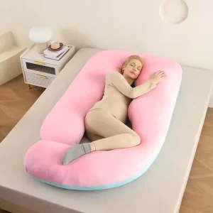 Pregnancy Pillows for Sleeping U Shaped Full Body Maternity Pillow for Side Sleeping Support for Back Legs