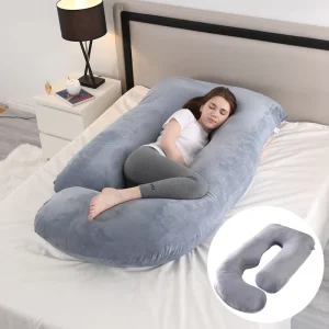 Pregnancy Pillows for Sleeping U Shaped Full Body Maternity Pillow with Removable Cover for Maternity Support