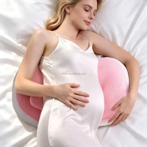 Pregnant Beauty Women Maternity Pillow Polyester Nylon Fiber Filling Breathable Belly Waist Support Side Sleeping