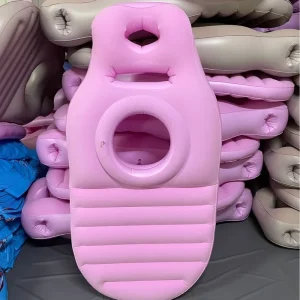 Pregnant Woman Inflatable Pillow Air Mattress Hole Soft Surface Maternity Pillow Yoga Outdoor Foldable Polyester