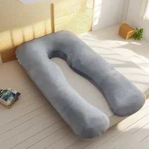 Pregnant Women U Shaped Removable Pillow Polyester Fiber Pure Cotton Cover Large Waist Pillow for Maternity
