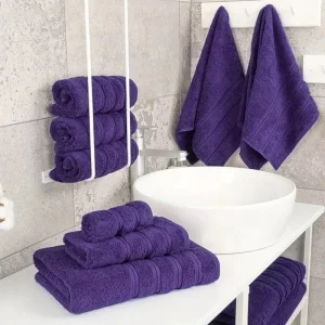 Premium 100% Cotton Bath Towel Set Hotels Custom Soft Lint Free Luxury Boxed Gift