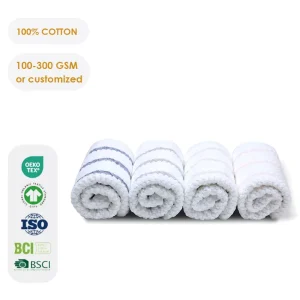 Premium 100% Cotton OEKO-TEX Certified Eco-Friendly Kitchen Towels Reusable Soft Absorbent Quick-Drying Cleaning Cloths 50x70cm