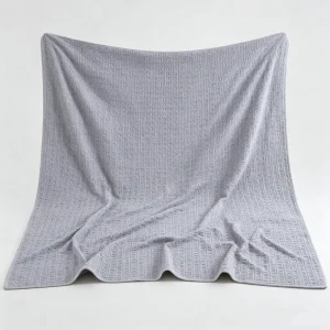 Premium 100% Cotton Waffle Weave Environmental Friendly Summer Blanket Soft Breathable Knit Throw for Home Hotel Travel Custom