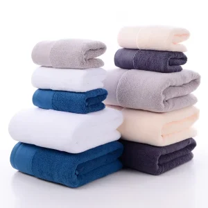 Premium 100% Organic Cotton Bath Towel Set Quick Dry Highly Absorbent Soft Feel Daily Use Ring Spun Knitted Bath Washcloths