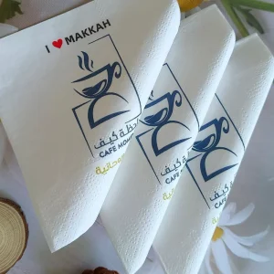 Premium 2-Ply Folding Paper Towel Napkin Premium Serviettes for Coffee Shop Experience Dinner Napkins in Bag Style