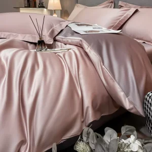 Premium 200 Thread Count Long Fluff Cotton Bedding Set Luxury Solid Color