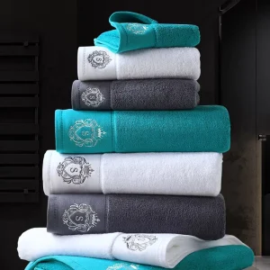 Premium 600GSM Heavyweight Towel Set 100% Cotton Soft Absorbent Bath Sheet Bespoke Customization for Boutique Hotels & Retail