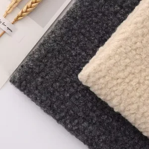 Premium 65% Wool 35% Polyester Knitted Fabric for Boys’ Suits Jackets Soft and Warm Textile Material for Girls