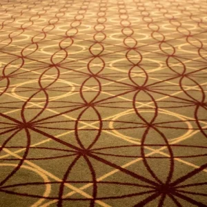 Premium Abstract Reversible Banquet Carpet Tufted Polypropylene Machine Made Wall to Wall Red Roll Support Ceremony Hall Prayer