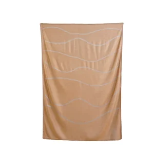 Premium Airline Passenger Throw Blanket Anti Wrinkle Brushed Fabric for First Class
