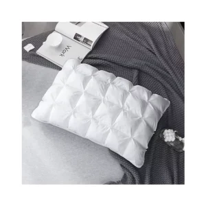 Premium Breathable 100% Cotton Fabric 3D Cube Designs Pillow Neck Support Alternative Pillow Pillow for Side Back Stomach