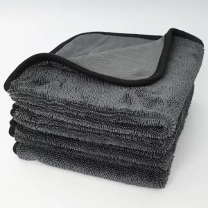 Premium Car Care Products 60*90cm 650GSM Twisted Loop Thickened Cloth Microfiber Quick Drying Car Towel