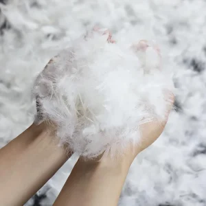 Premium Clean White Goose Down Filling Material Fluffy Soft Natural Goose Belly Down for Pillow Quilt Cushion Stuffing