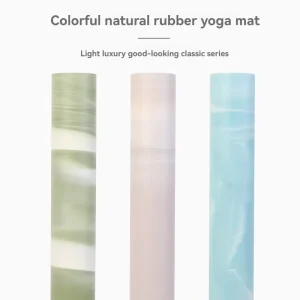Premium Contrast Color PU Rubber Yoga Mat Extra Thick Non Slip Gym Mat High End Anti Skid Workout Mat Luxury Fitness Floor Mat