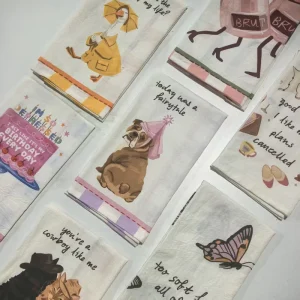 Premium Cotton Kitchen Towels Custom Print Super Absorbent Tea Towels with Decoration