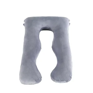 Premium Curved Maternity Cushion Cotton Rest Breathable Cool Cover Soothing Sleep Aid for Expectant Moms Bedtime