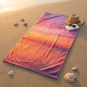 Premium Custom Flannel Beach Blanket Towel Sand Free Personalized Design Soft Microfiber Flannel Towel Bulk