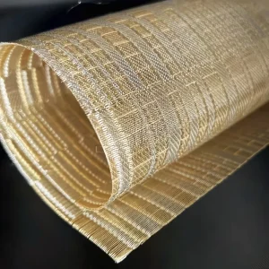 Premium Custom Metal Decorative Textile Ideal for Luxury Hospitality and Architectural Projects