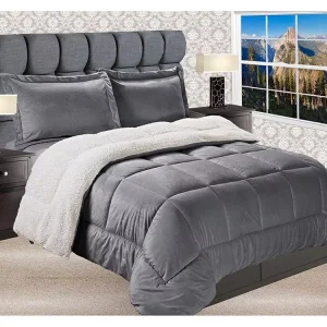 Premium Double Sided Soft Luxury Plush Comforter Set King Size Customized for Hotels Simple Style