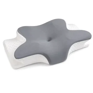 Premium Ergonomic Portable Cotton Neck Support Pillow Soft Comfortable Sleeping Cushion for Outdoor Camping Travel