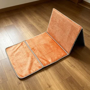 Premium Foldable Muslim Worship Mat Ergonomic Back Support Durable Stitching for Long Term Use Prayer Travel Home