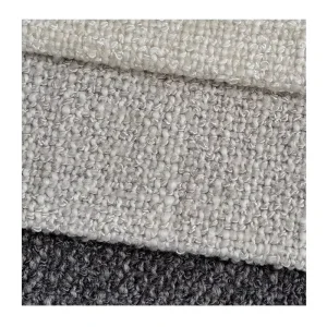 Premium Heavyweight Woven Yarn Dyed Cotton Linen Fabric with 45% Natural Viscose for Luxury Upholstery and Bedding