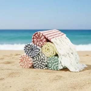 Premium High Quality Cotton Soft Beach Towel With Tassel Pool Custom Design Eco friendly Towel Beach Manufacturer