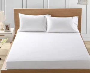 Premium Hotel Bed Linen 300TC 400TC Cotton Flat & Fitted Bed Sheets for Hotel Resort