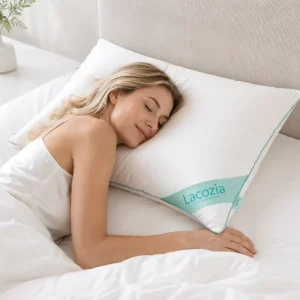 Premium Hotel Bed Pillows Soft Down Alternative with 100% Brushed Microfiber Cover Breathable Support Pillows for Side Sleepers